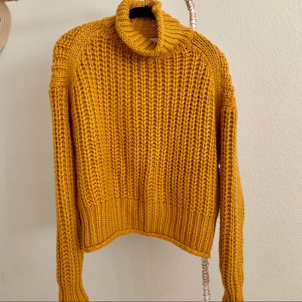 H&M Cable Knit Turtleneck Sweater